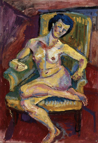 Nu dans un fauteuil