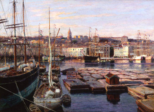 Premiers rayons de soleil sur le Vieux-Port